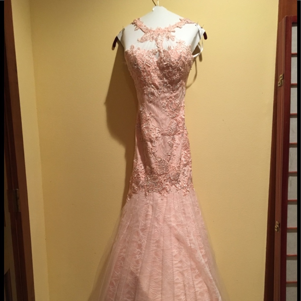 Mac Duggal formal mermaid flair dress.